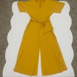 🚫SOLD🚫EXPRESS MUSTARD JUMPSUIT SMALL